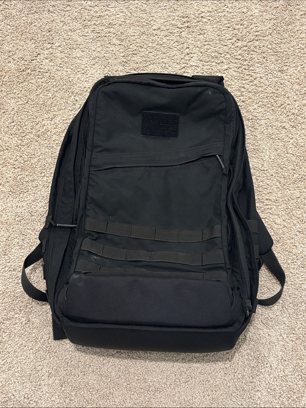 Men's Tactical Black Backpack - Durable Everyday Carry